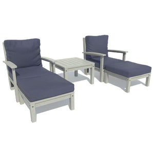 Bespoke Deep Seating Chaise Set with Side Table Chair