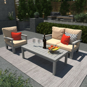 Bespoke Deep Seating Loveseat, Chair and Conversation Table Chair