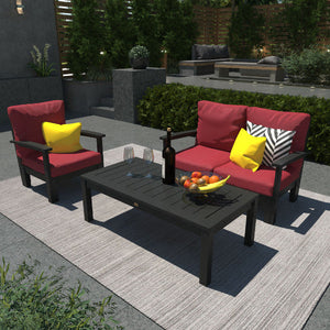 Bespoke Deep Seating Loveseat, Chair and Conversation Table Chair