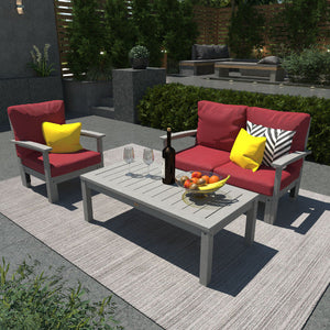 Bespoke Deep Seating Loveseat, Chair and Conversation Table Chair