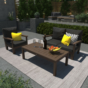 Bespoke Deep Seating Loveseat, Chair and Conversation Table Chair