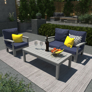 Bespoke Deep Seating Loveseat, Chair and Conversation Table Chair