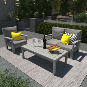 Bespoke Deep Seating Loveseat, Chair and Conversation Table Chair