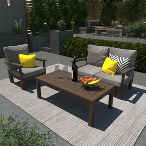 Bespoke Deep Seating Loveseat, Chair and Conversation Table Chair