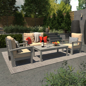 Bespoke Deep Seating Loveseat, Set of Chairs and Conversation Table Chair