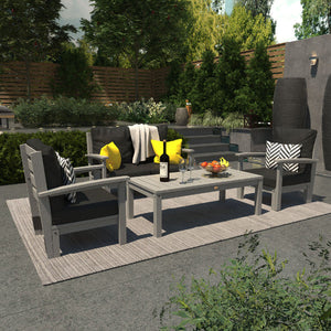 Bespoke Deep Seating Loveseat, Set of Chairs and Conversation Table Chair