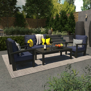 Bespoke Deep Seating Loveseat, Set of Chairs and Conversation Table Chair