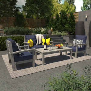 Bespoke Deep Seating Loveseat, Set of Chairs and Conversation Table Chair