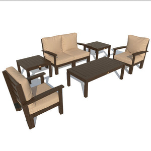 Bespoke Deep Seating Loveseat, Set of Chairs, Conversation and 2 Side Table Chair Driftwood / Weathered Acorn