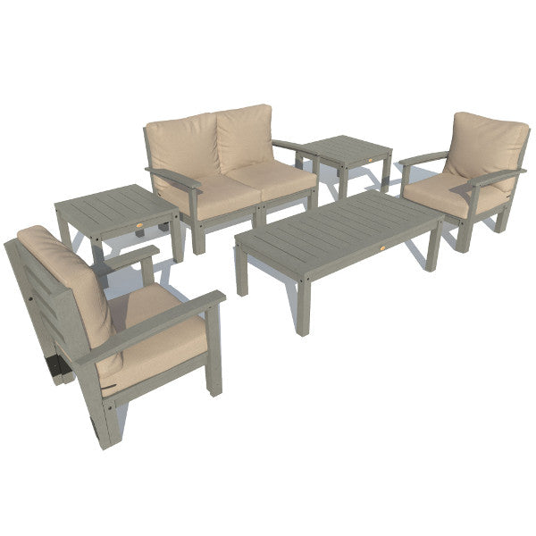 Bespoke Deep Seating Loveseat, Set of Chairs, Conversation and 2 Side Table Chair Dune / Coastal Teak
