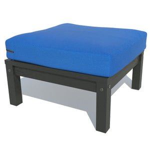 Bespoke Deep Seating Ottoman Chair Cobalt Blue / Black