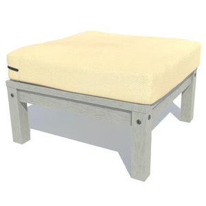 Bespoke Deep Seating Ottoman Chair Driftwood / Coastal Teak