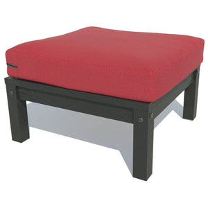 Bespoke Deep Seating Ottoman Chair Firecracker Red / Black
