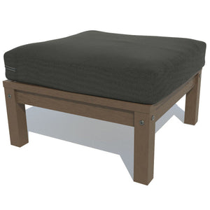 Bespoke Deep Seating Ottoman Chair Jet Black / Weathered Acorn