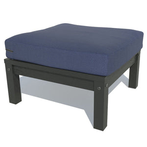 Bespoke Deep Seating Ottoman Chair Navy Blue / Black