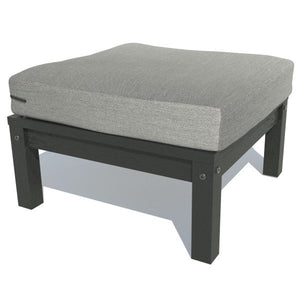 Bespoke Deep Seating Ottoman Chair Stone Gray / Black