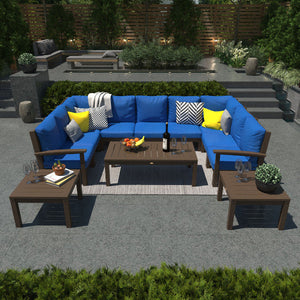 Bespoke Deep Seating Sofa and Ottoman Outdoor Sofa