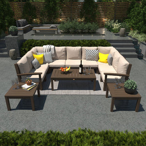Bespoke Deep Seating Sofa and Ottoman Outdoor Sofa