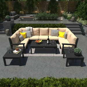 Bespoke Deep Seating Sofa and Ottoman Outdoor Sofa
