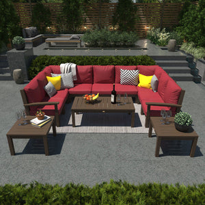 Bespoke Deep Seating Sofa and Ottoman Outdoor Sofa