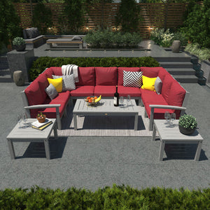 Bespoke Deep Seating Sofa and Ottoman Outdoor Sofa