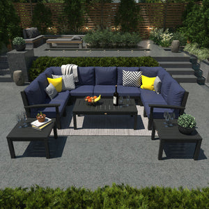 Bespoke Deep Seating Sofa and Ottoman Outdoor Sofa