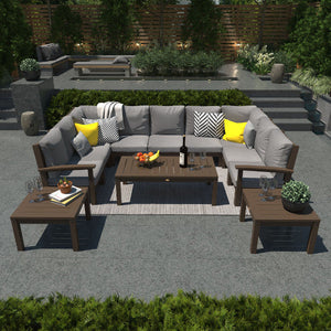 Bespoke Deep Seating Sofa and Ottoman Outdoor Sofa