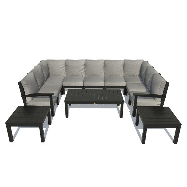 Bespoke Deep Seating Sofa and Ottoman Outdoor Sofa Stone Gray / Weathered Acorn