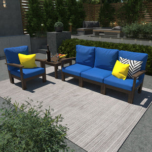 Bespoke Deep Seating Sofa, Chair and Side Table Sectional Set