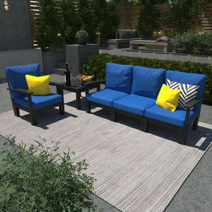 Bespoke Deep Seating Sofa, Chair and Side Table Sectional Set