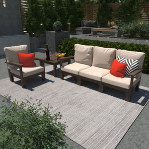 Bespoke Deep Seating Sofa, Chair and Side Table Sectional Set