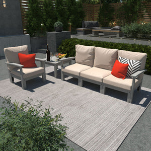 Bespoke Deep Seating Sofa, Chair and Side Table Sectional Set