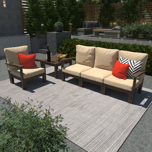 Bespoke Deep Seating Sofa, Chair and Side Table Sectional Set