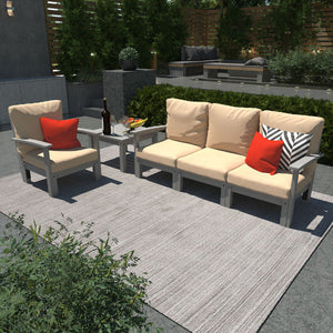 Bespoke Deep Seating Sofa, Chair and Side Table Sectional Set