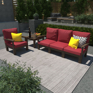 Bespoke Deep Seating Sofa, Chair and Side Table Sectional Set