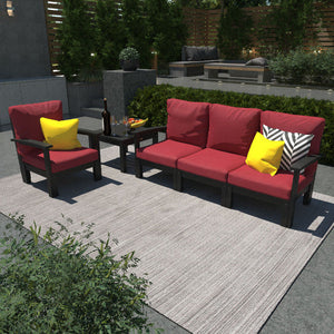 Bespoke Deep Seating Sofa, Chair and Side Table Sectional Set