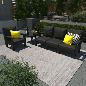 Bespoke Deep Seating Sofa, Chair and Side Table Sectional Set