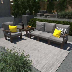 Bespoke Deep Seating Sofa, Chair and Side Table Sectional Set