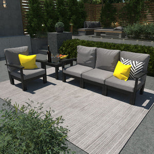 Bespoke Deep Seating Sofa, Chair and Side Table Sectional Set