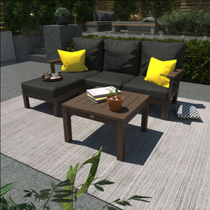 Bespoke Deep Seating Sofa, Ottoman and Side Table Sectional Set