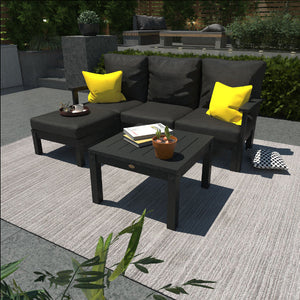 Bespoke Deep Seating Sofa, Ottoman and Side Table Sectional Set