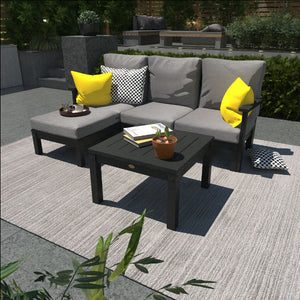 Bespoke Deep Seating Sofa, Ottoman and Side Table Sectional Set