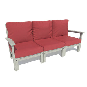 Bespoke Deep Seating Sofa Sofa Firecracker Red / Coastal Teak