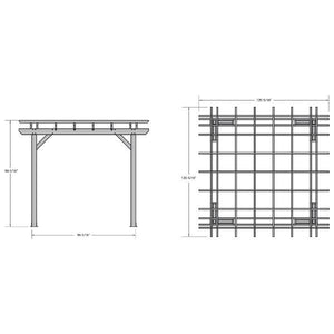 Bodhi 10' x 10' Pergola Pergola
