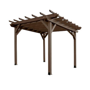 Bodhi 12' x 12' Pergola Pergola Weathered Acorn
