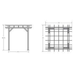 Bodhi 8' x 8' Pergola Pergola