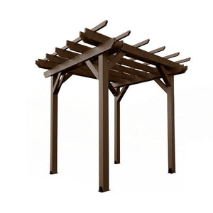 Bodhi 8' x 8' Pergola Pergola Weathered Acorn