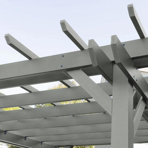 Bodhi Pergola (12 x 12) with 2 Lehigh 4ft Swings Swings