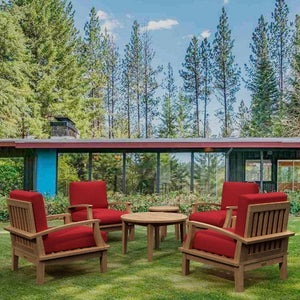 Brianna 6-Pieces Deep Seating Armchair Set Conversation Set