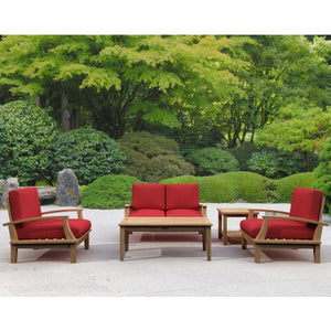 Brianna Bahama 5-Pieces Deep Seating Loveseat Set Conversation Set